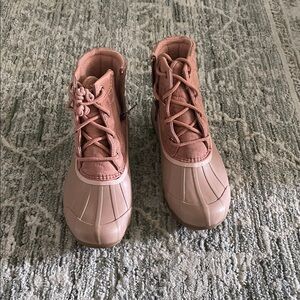 Sperry Tan Lace-Up Boots